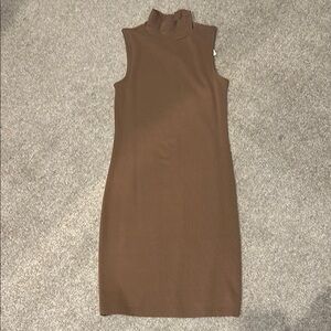 NWT GAP Brown Sleeveless Sheath Dress SZ: XS